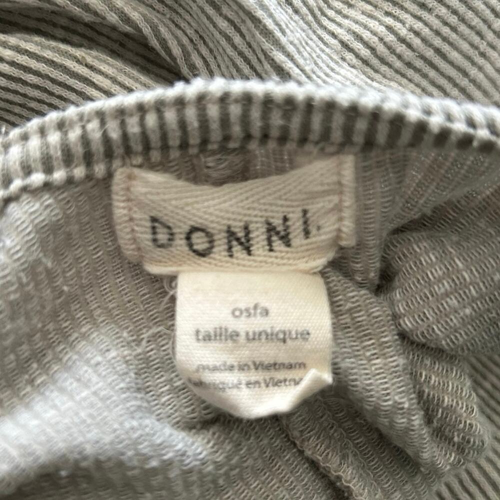 Donni Gray Ribbed Duster Cardigan OS Open Front Cozy Lounge Layer - Picture 5 of 7